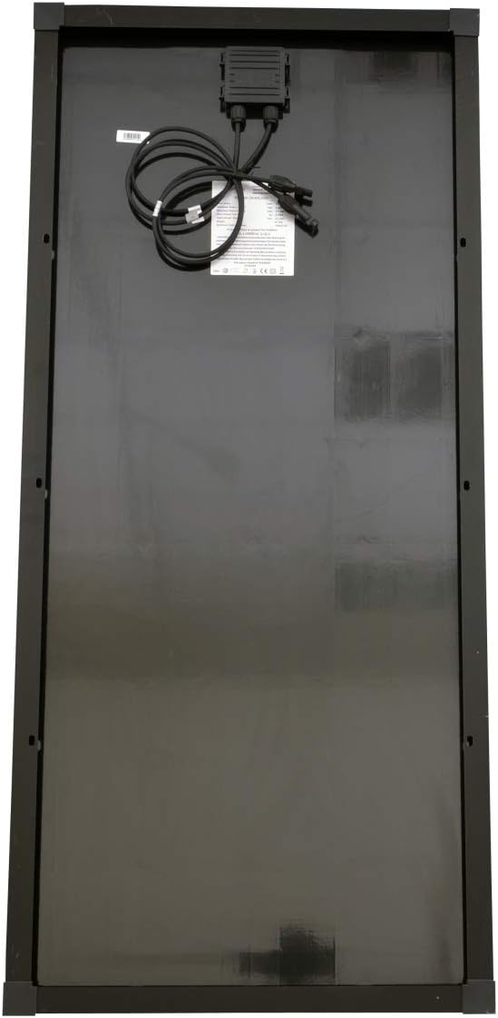 Solarmodule 2 Stück 100 Watt schwarz Mono Solarpanel Solarzelle 1200x545x30 93043
