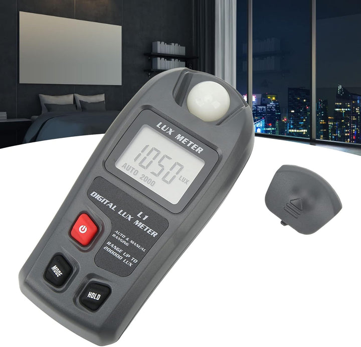 Digitales Lichtmessgerät Luxmeter mit LCD-Display, Grossem Testbereich, Hoher Genauigkeit, Grosser D
