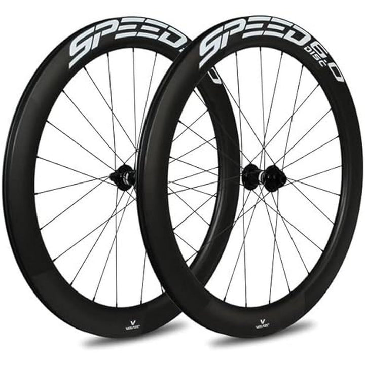 Veltec Unisex – Erwachsene Laufradsatz Speed 6.0 18mm SR Disc XDR 12x100/12x142, schwarz/weiss, 622-