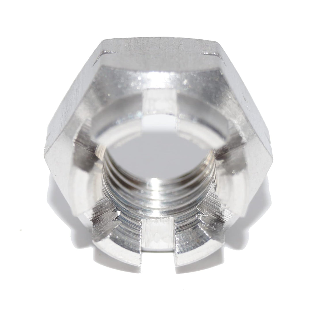 Kronenmuttern M12 25 Stück Sechskantmuttern DIN 935 A2 Edelstahl Muttern V2A Sechskant-Mutter M12 Kr
