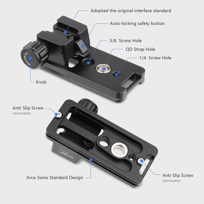 Haoge LF-Z72 Stativhalterung für Nikon Nikkor Z 70-200/2.8 VR S Objektiv,Z100-400mm f/4.5-5.6 VR S,Z