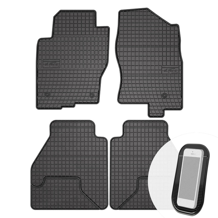 Gummimatten Auto Fussmatten Gummi Automatten Passgenau 4-teilig Set - passend für Nissan Navara Path