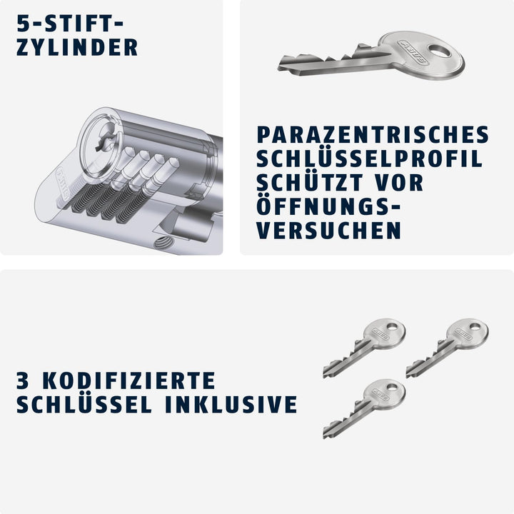 ABUS E50 N 30/40-eurocilindro Harle: Nickel 30/40 vs., 30/40 vs.