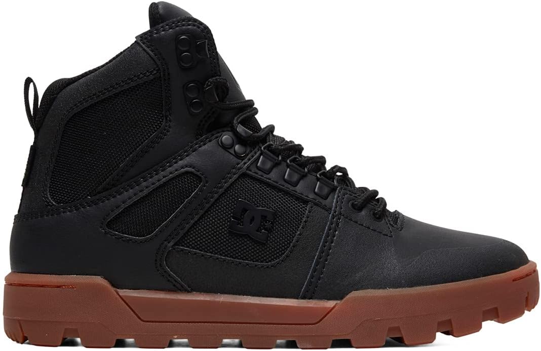 DC Shoes Herren Pure High-top Wr Boot Bootsschuh 38.5 EU Black Gum, 38.5 EU Black Gum