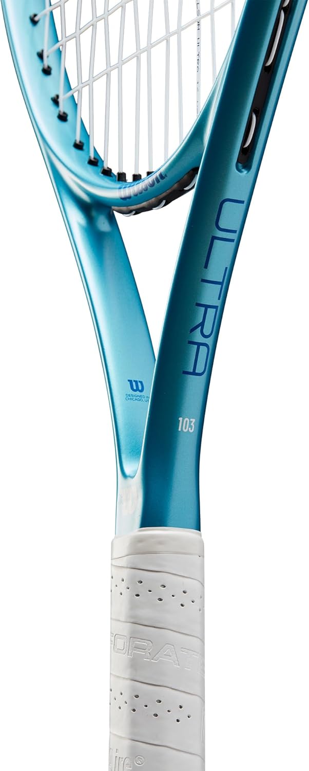Wilson Ultra Power 103 Tennis Racket 4-1/8" (1) Blau / Weiss, 4-1/8" (1) Blau / Weiss