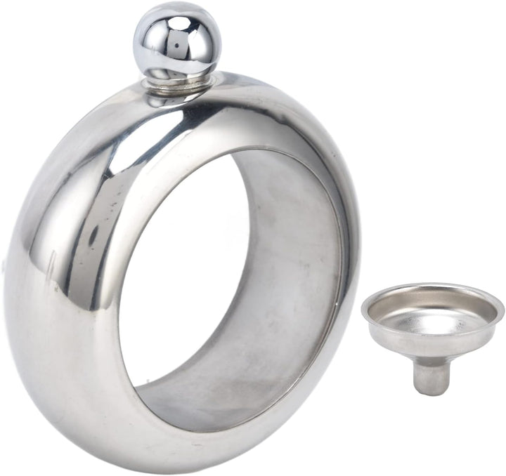 Yctze 100-Ml-Edelstahl-Armband-Flachmann mit TrichterFlaschen-ArmreifFlaschenarmreif, Edelstahlflasc