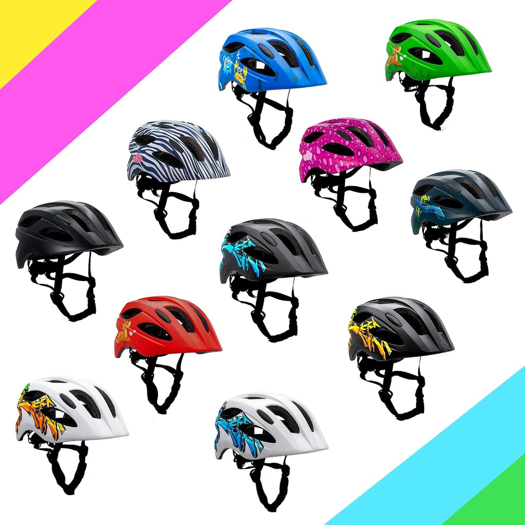 Crazy Safety Cool Kinder Fahrradhelm | Fahrradhelm Kinder 6-12 Jahren für Fahrrad, Skateboard, Mount