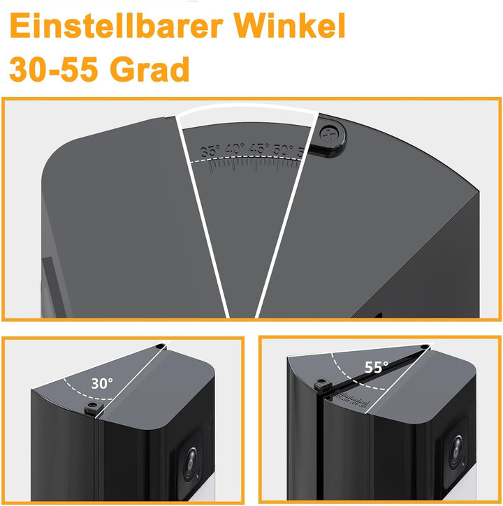 Video Türklingel Verstellbare Halterung (Winkel 30-55 Grad) Kompatibel mit Video Doorbell Wired/1/2/
