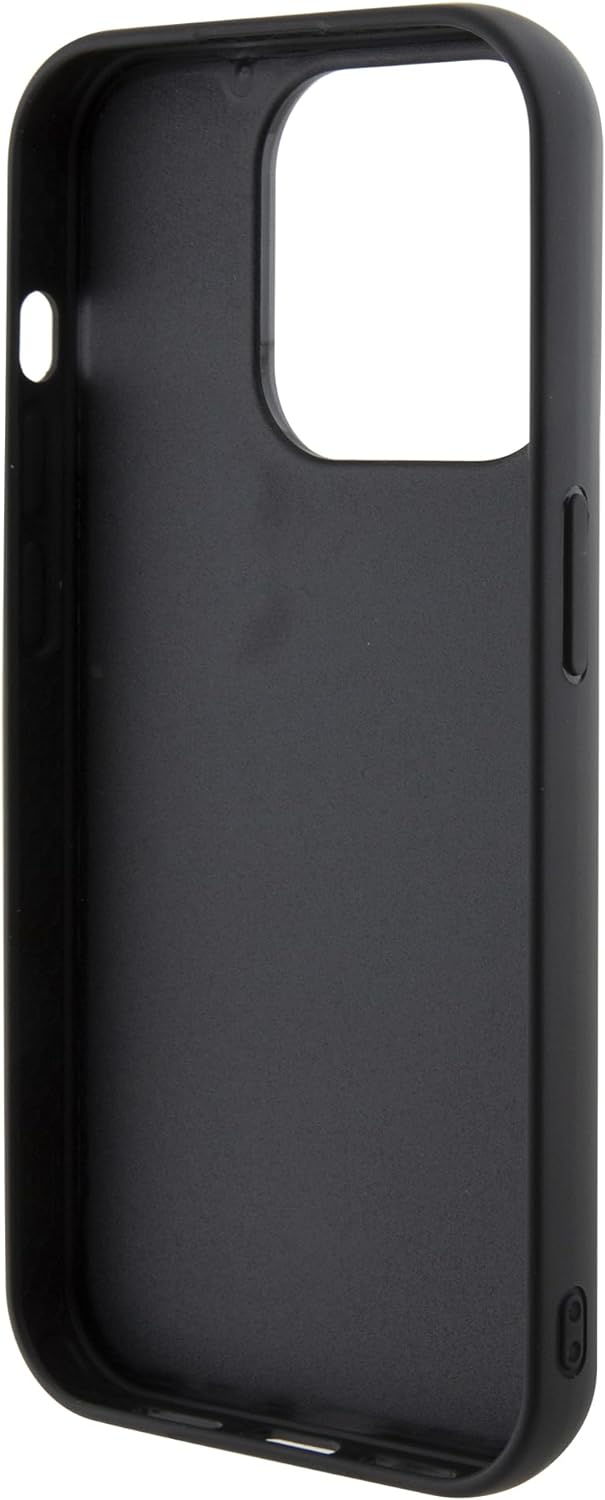 GUESS GUHCP15LPMSDGSK Hülle für iPhone 15 Pro 6.1" Schwarz hardcase Disco Metal Script