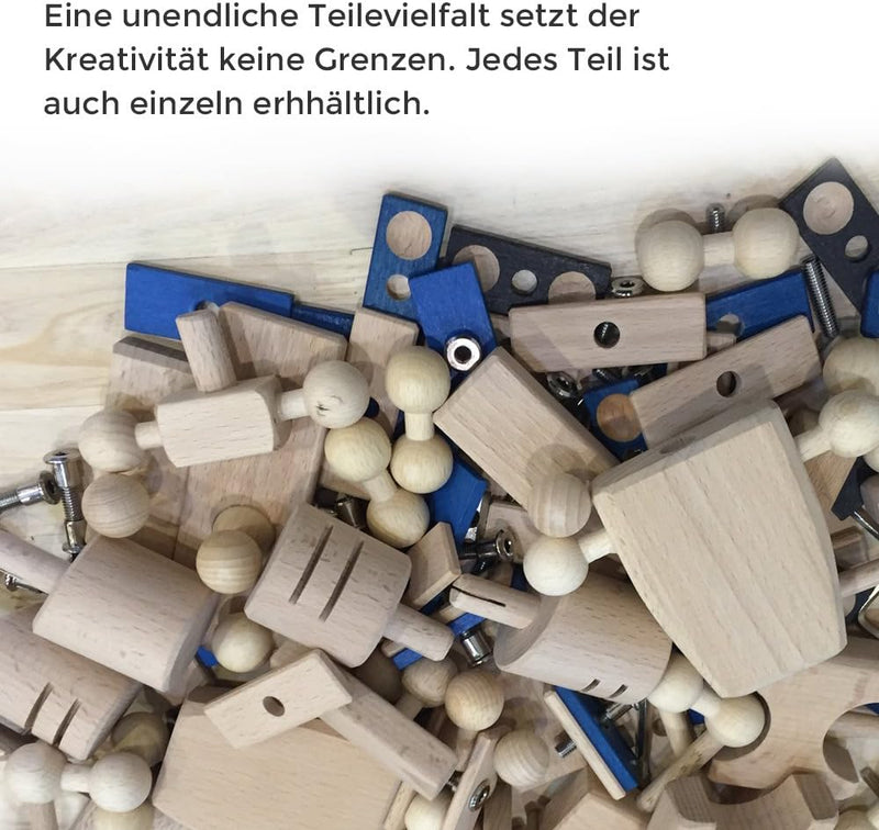 rewoodo Helden Aus Holz Holzspielzeug ab 3 Jahren Made in Germany (Komplettheld, Gladiator) Komplett