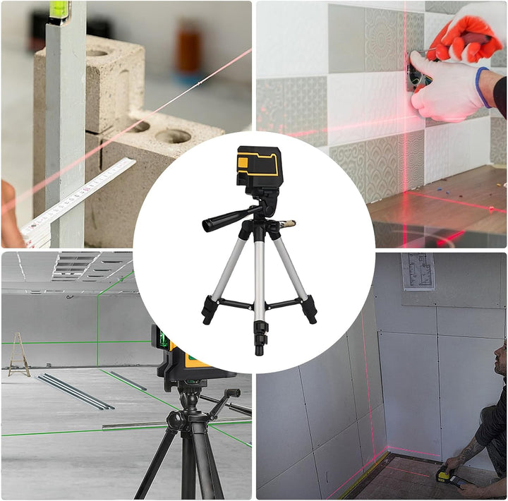 Einstellbare Kreuz Laser Level - Höhenverstellbares Stativ | Kurze Montagezeit Ausgleichs-Set Für Mo