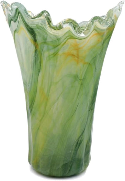 Grün Murano Glas Vase Milord Made in Italy