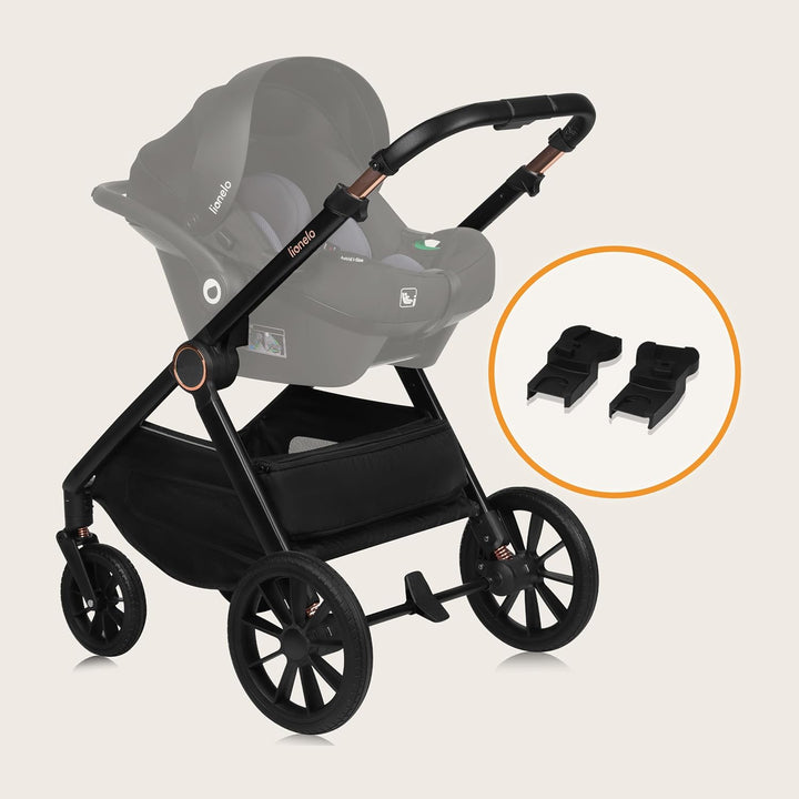 Lionelo Layla Kinderwagen 2 in 1 Kombikinderwagen (0-4 Jahre, bis 22 Kg), Babywanne und Sportsitz, W