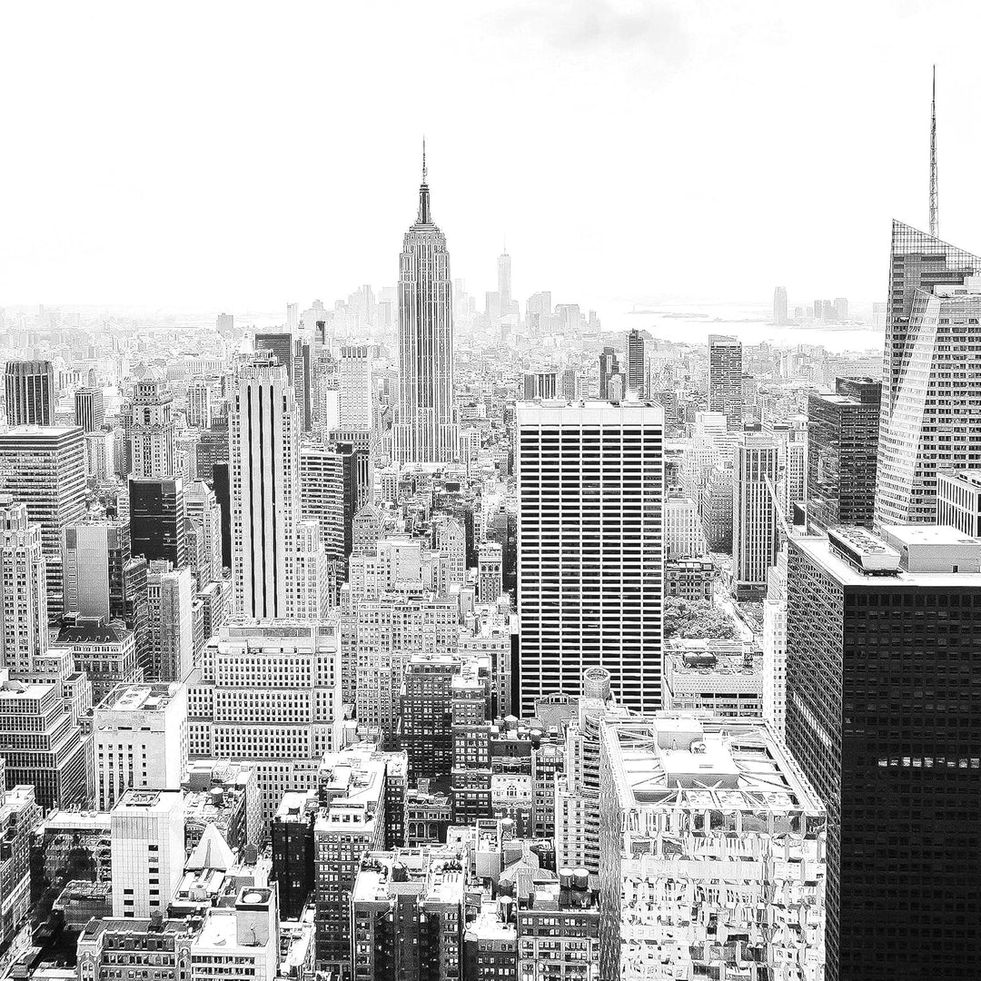 Novart Wandbilder Set Fashion Coco New York Schwarz Weiss - KEIN EXTRA RAHMEN BENÖTIGT - Modern Deko