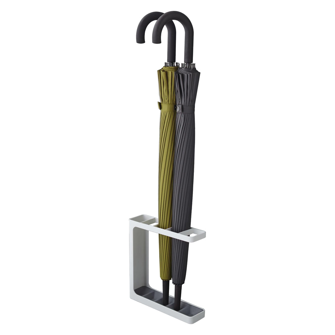 YAMAZAKII 7930 Umbrella Stand Schirmständer, Stahl, Weiss, OneSize, Weiss