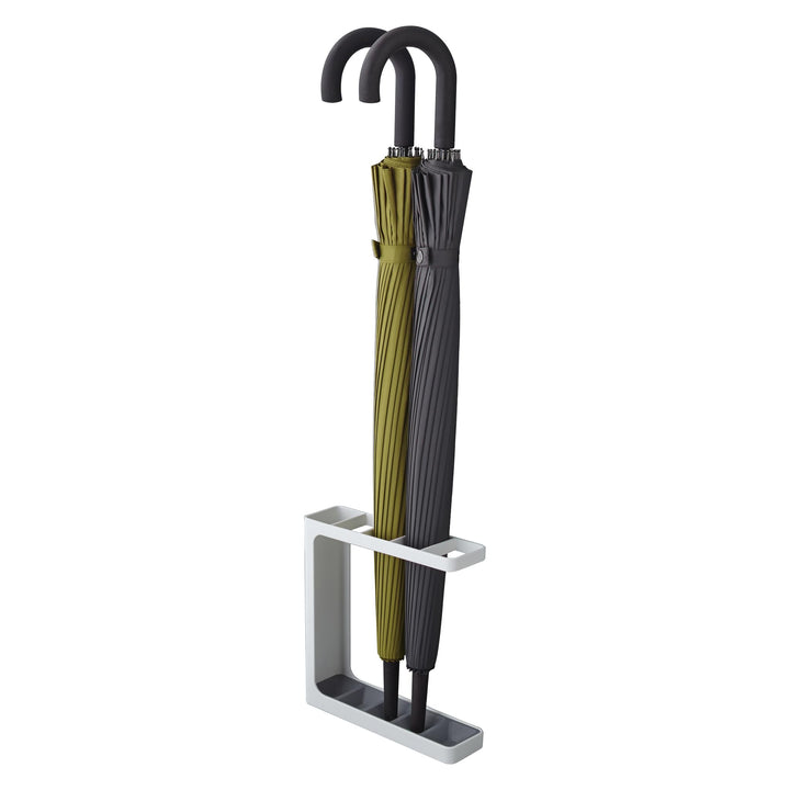 YAMAZAKII 7930 Umbrella Stand Schirmständer, Stahl, Weiss, OneSize, Weiss