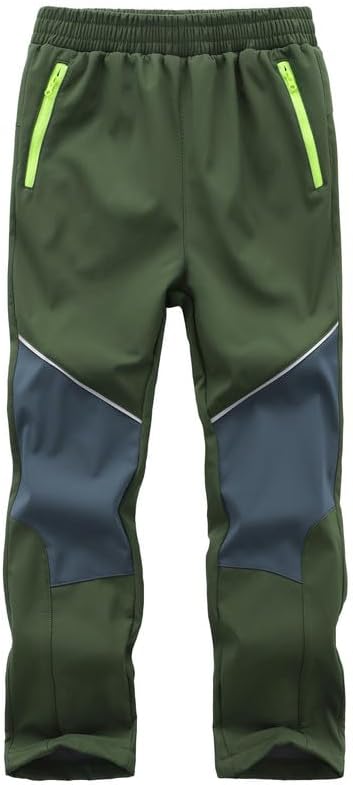 Zzkouine Kinder Softshellhose Schneehose Skihose Warme Hosen Jungen Mädchen Winterhose Outdoorhose W