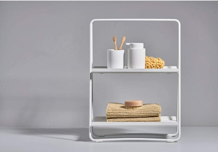 Zone Denmark A-Table Kleines Regal, Standregal aus Metall, 43 x 23 x 58 cm, Schwarz 58cm Schwarz, 58