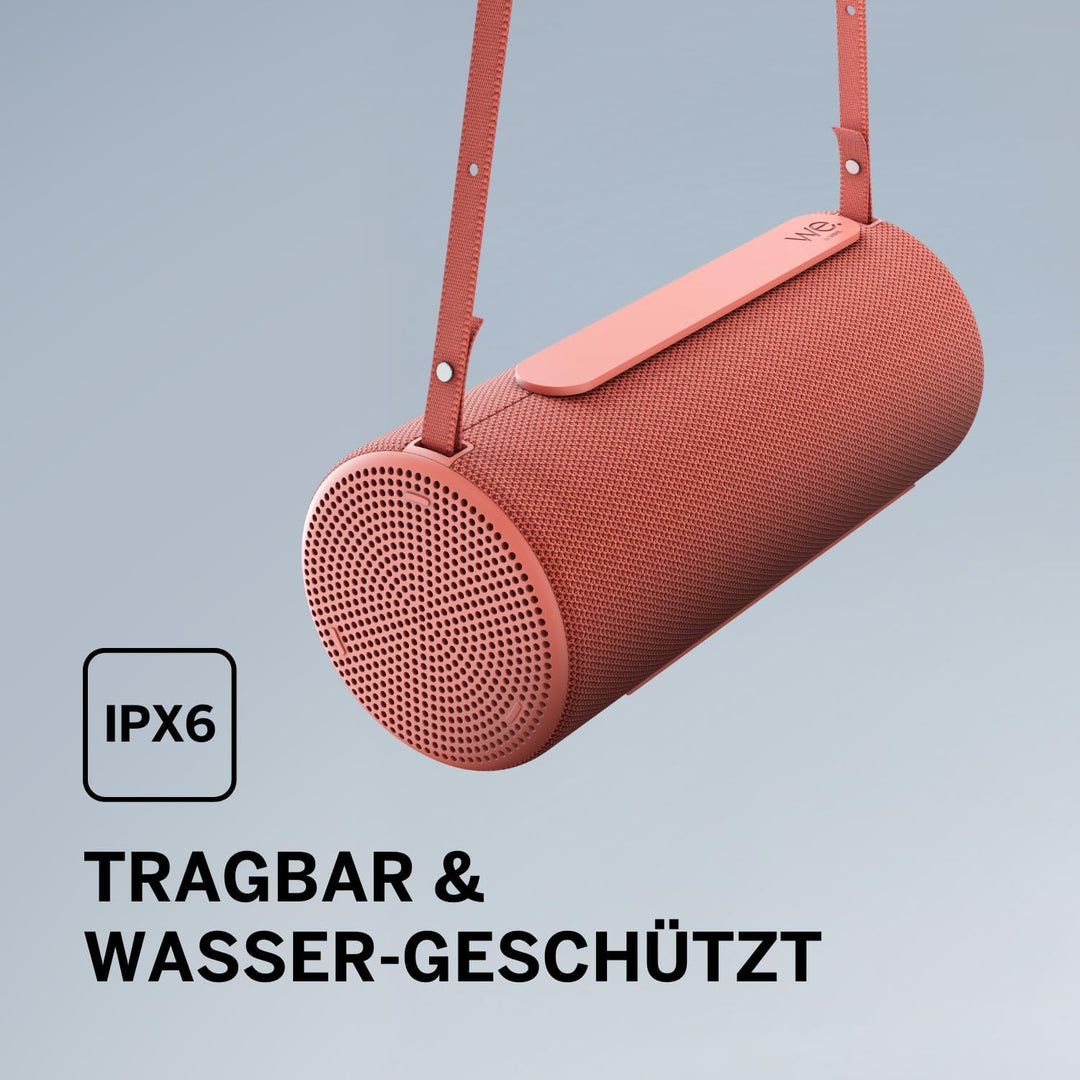 WE. by Loewe. Hear 2 Coral Red Coral Red Hören Sie 2, Coral Red Hören Sie 2
