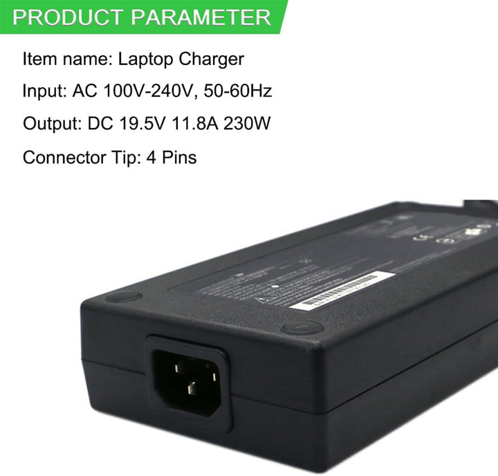 XITAIAN 4Pins 19.5V 11.8A 230W A12-230P1A A230A003L ADP-230EB T Adapter Netzteil Ladegerät Ersatz fü
