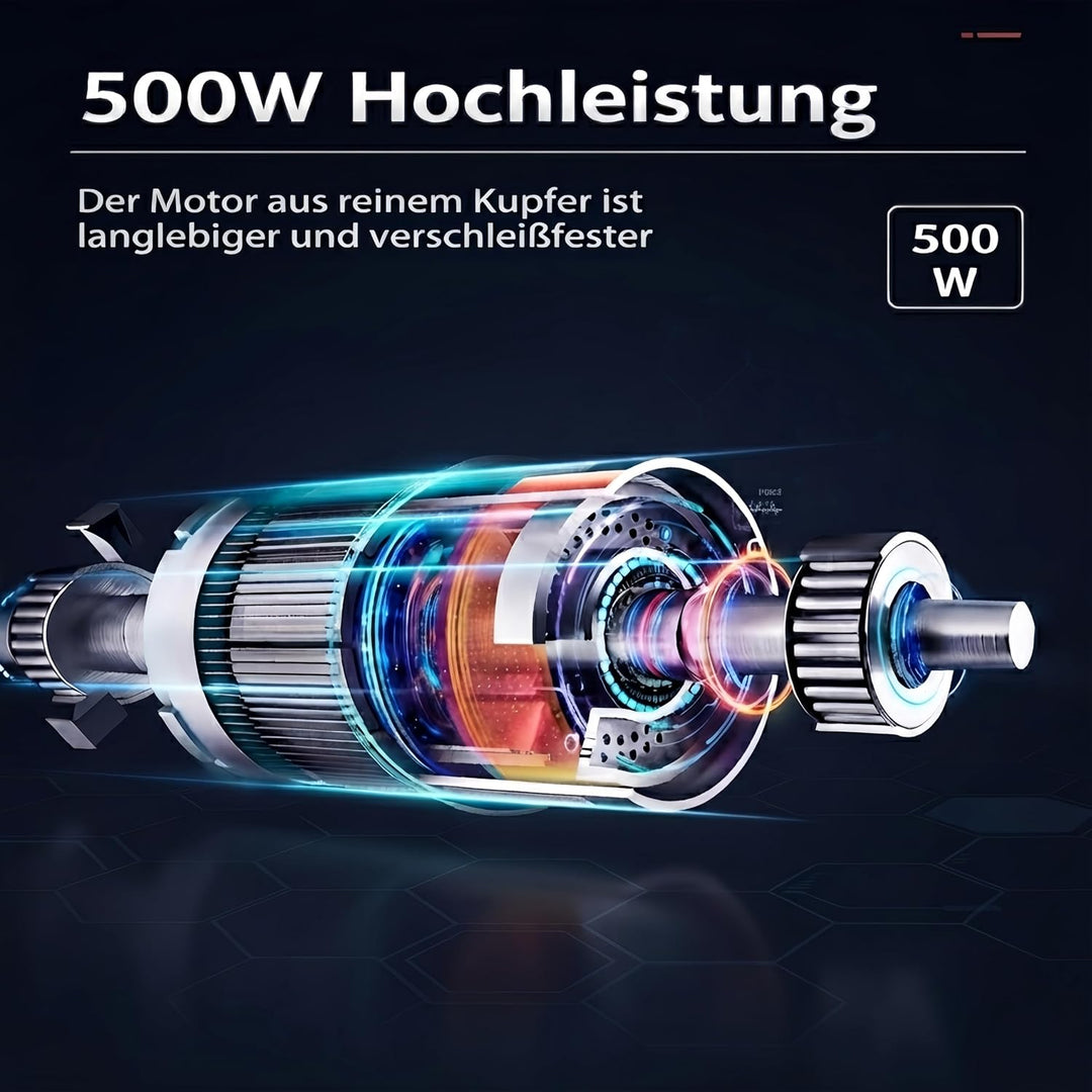 Elektrischer Gemüsehobel 500W, 5-in-1 Multifunktionaler Gemüseschneider mit 5 austauschbaren Klingen