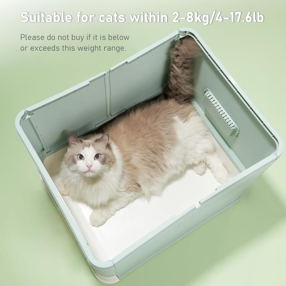 HelloMiao Vollständig Geschlossene Katzentoilette mit Deckel Schubladentyp Desodorierende Cat Litter