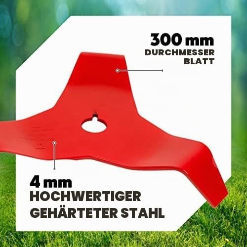 Oregon Universal Mulchmesser-Klinge, 3-Zahn-Häckslerklinge für Hohe & Dichte Vegetation, 4mm Gehärte
