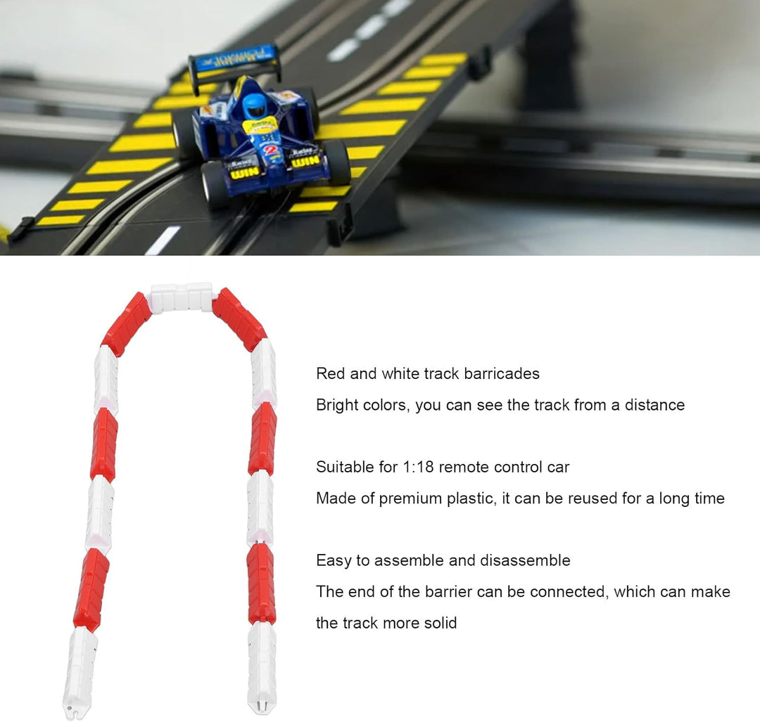 BAFOVY RC Car Racing Barrier, RC Road Barrier für Z Drift Racetrack Dekorativ, Kunststoff, 120 Stück