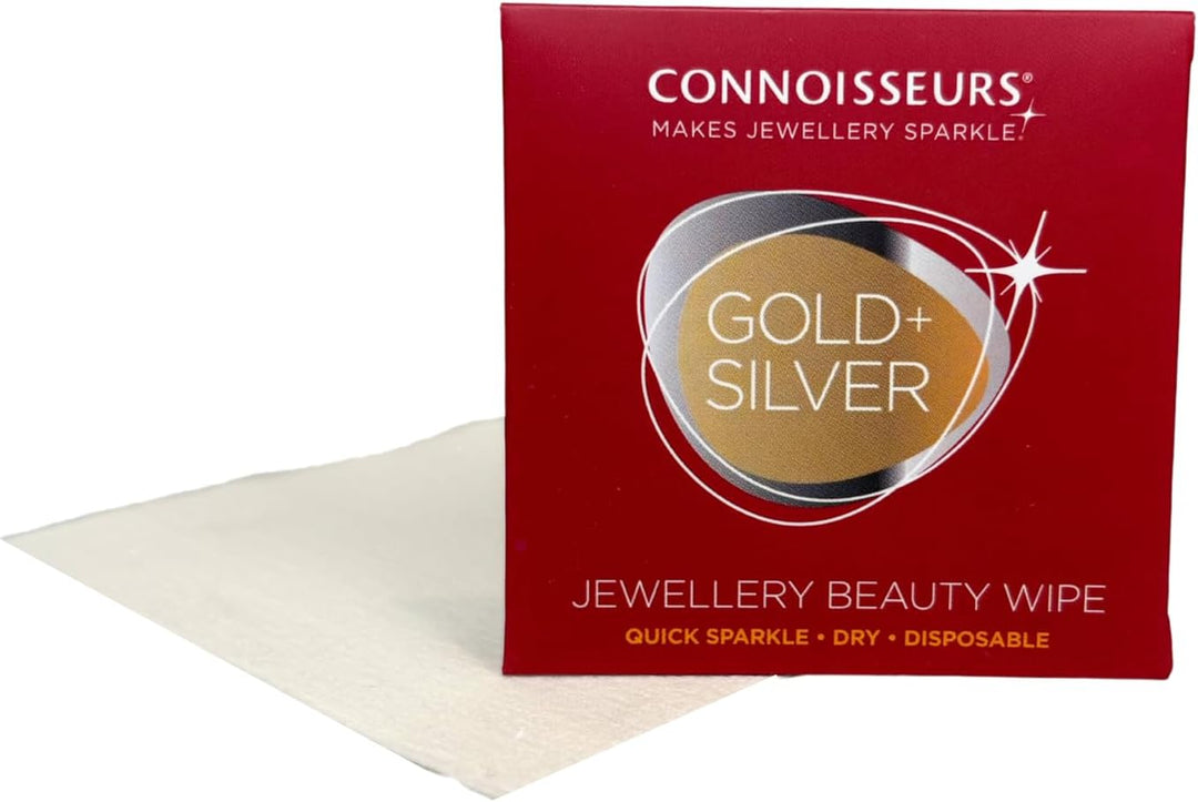 Connoisseurs Schmuckreiniger Set | Diamond Dazzle Stick und 6 Reinigungstücher | Jewelry Cleaner für