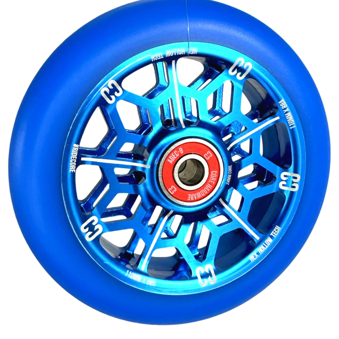 Scooters Core Hollowcore V2 Stunt-Scooter Wheel 110mm Tret Roller Ersatz Rolle + Fantic26 Sticker (S