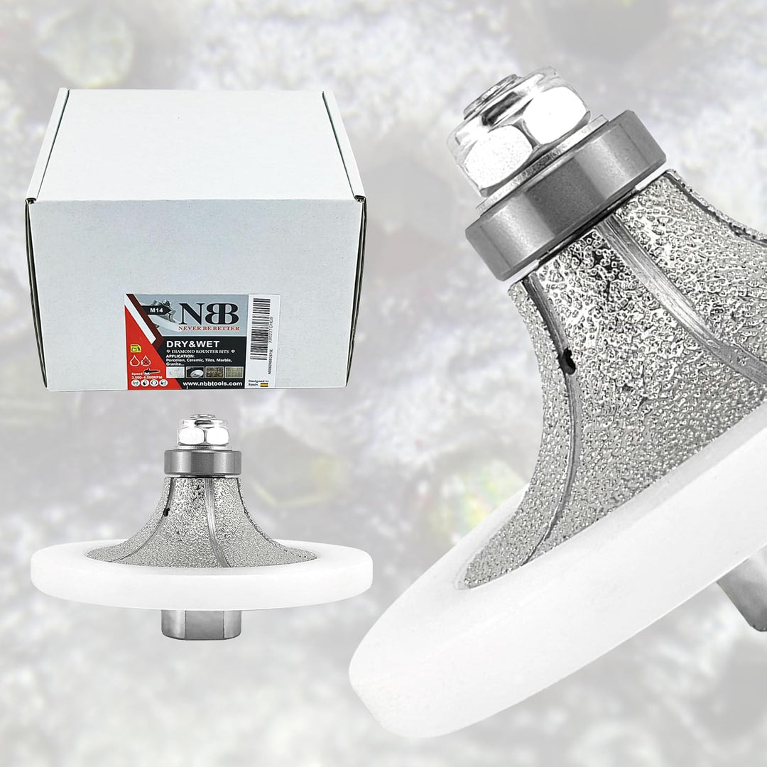 NBB Diamant-Profilscheibe Diamantfräser Fräsbohrer Trennreibahle Profilierungs-Bit für Porzellan Fli