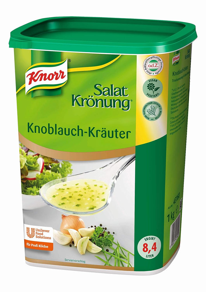Knorr Salatkrönung Knoblauch Kräuter Dressing (Trockenmischung für Salatdressing mit ausgesuchten Kr