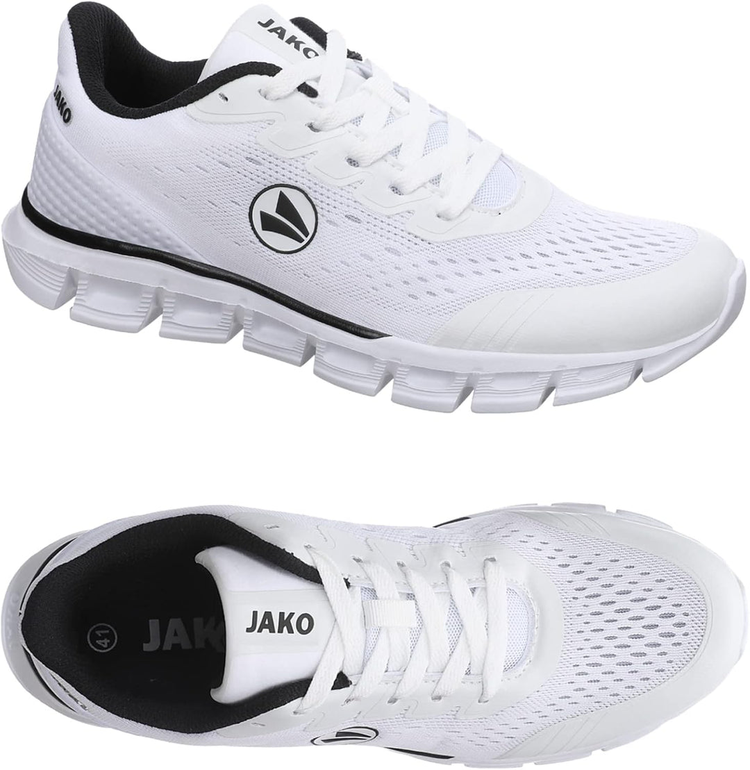 JAKO Freizeitschuh Base Mesh Sneaker Herren 36 EU Weiss, 36 EU Wei&#xDF;