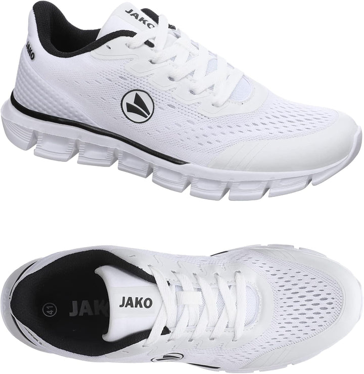 JAKO Freizeitschuh Base Mesh Sneaker Herren 36 EU Weiss, 36 EU Wei&#xDF;