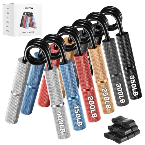 Handtrainer Fingertrainer, Griffkraft Trainer Trainingsset - 6er-Pack (50-200LB) Handgelenk Trainer,