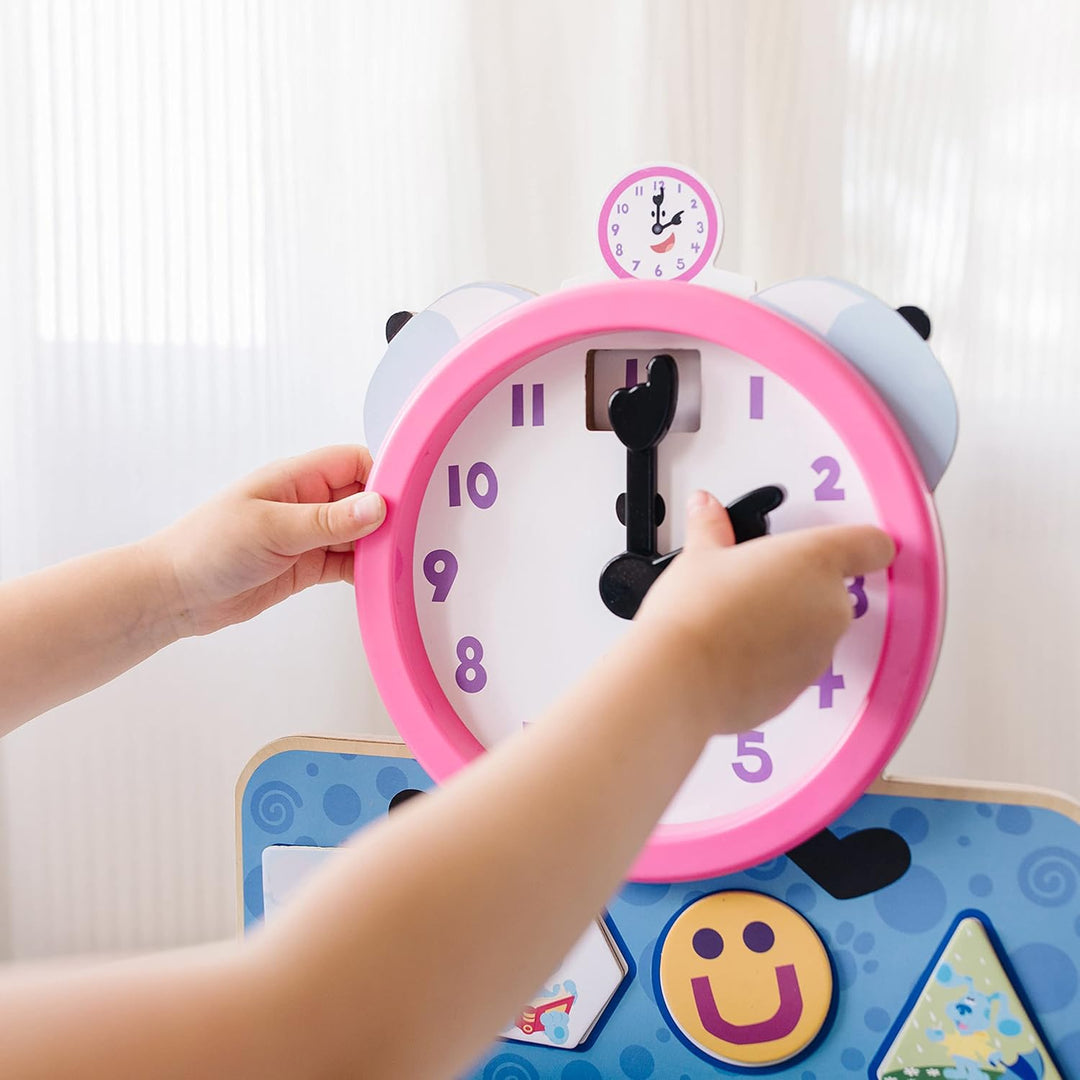 Melissa & Doug 33014 Blue's Clues & You Tickety Tock Wanduhr aus Holz, Mehrfarbig