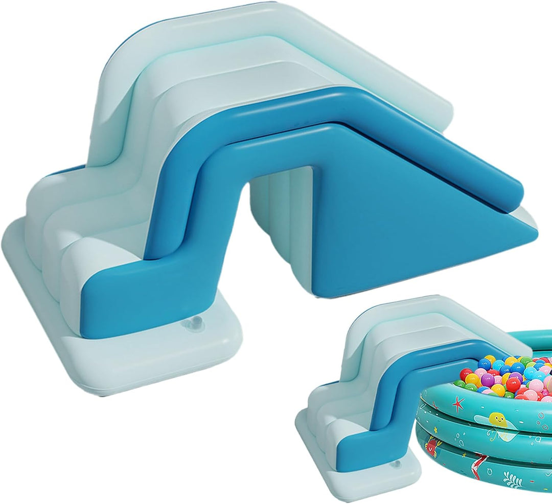 Pool Aufblasbare Rutsche | Zusammenklappbare Kinder Poolrutsche,Grosse Rutschbahn Mit Rutschfester O