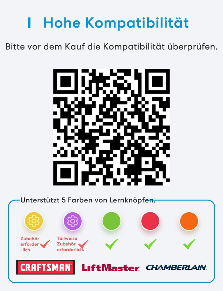 Meross Smart WLAN Garagentoröffner funktioniert mit Apple HomeKit, APP-Steuerung, Kompatibel mit Ale