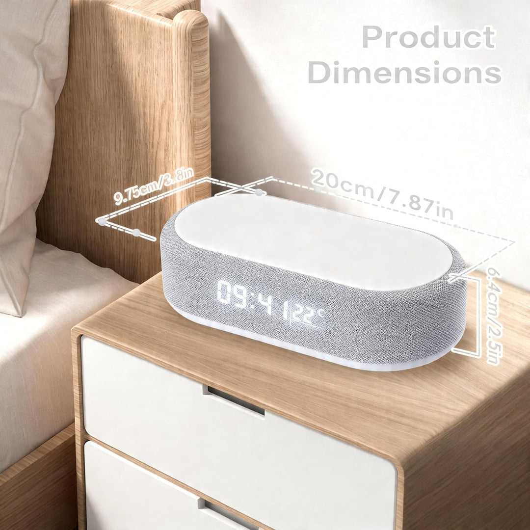 15 W Radiowecker, Ladegerät, Induktion, Lautsprecher Bluetooth 5.3 &amp; FM-Radio, Digitaler Wecker mit