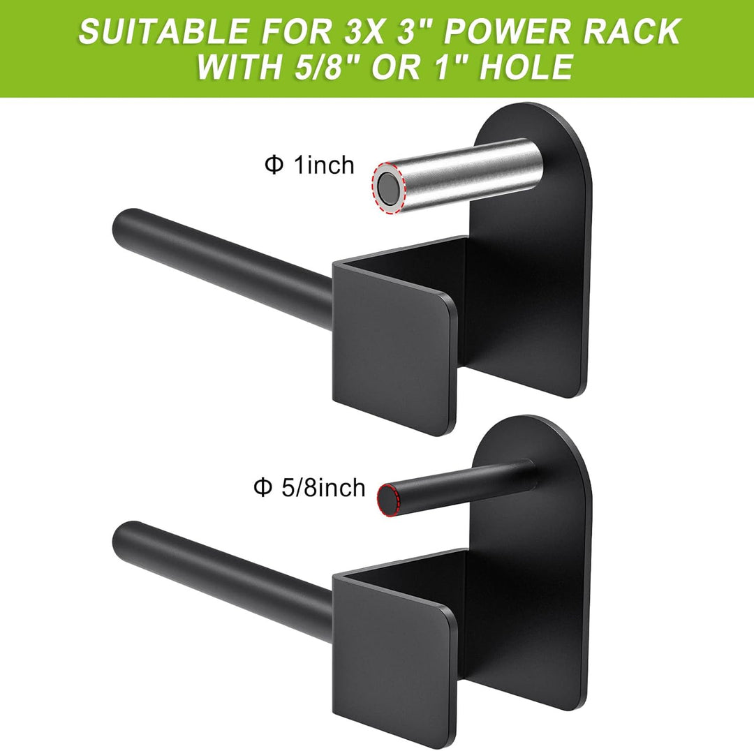 Kipika Hantelscheibenhalter für 2x2 und 3x3 Power Rack - Power Rack Aufsatz für Hantelscheiben - Pas