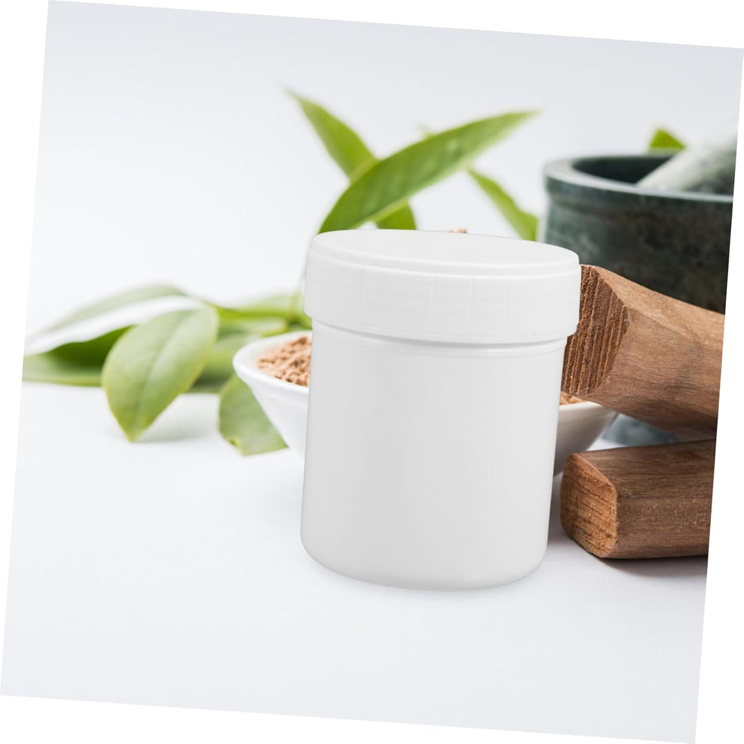 LIFKOME 10 Stück Luftdichter Aufbewahrungsbehälter aus Kunststoff 150ml Weiss Weithalsdose Wiederver