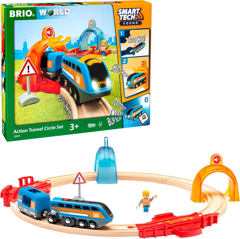 BRIO World 33974 - Smart Tech Sound Action Tunnel Starterset