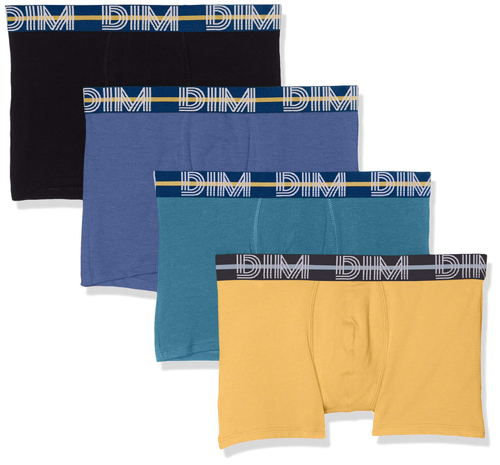 Dim Boxershorts Aus Stretch-Baumwolle Powerful Multipack Herren x4 Multicolor 6