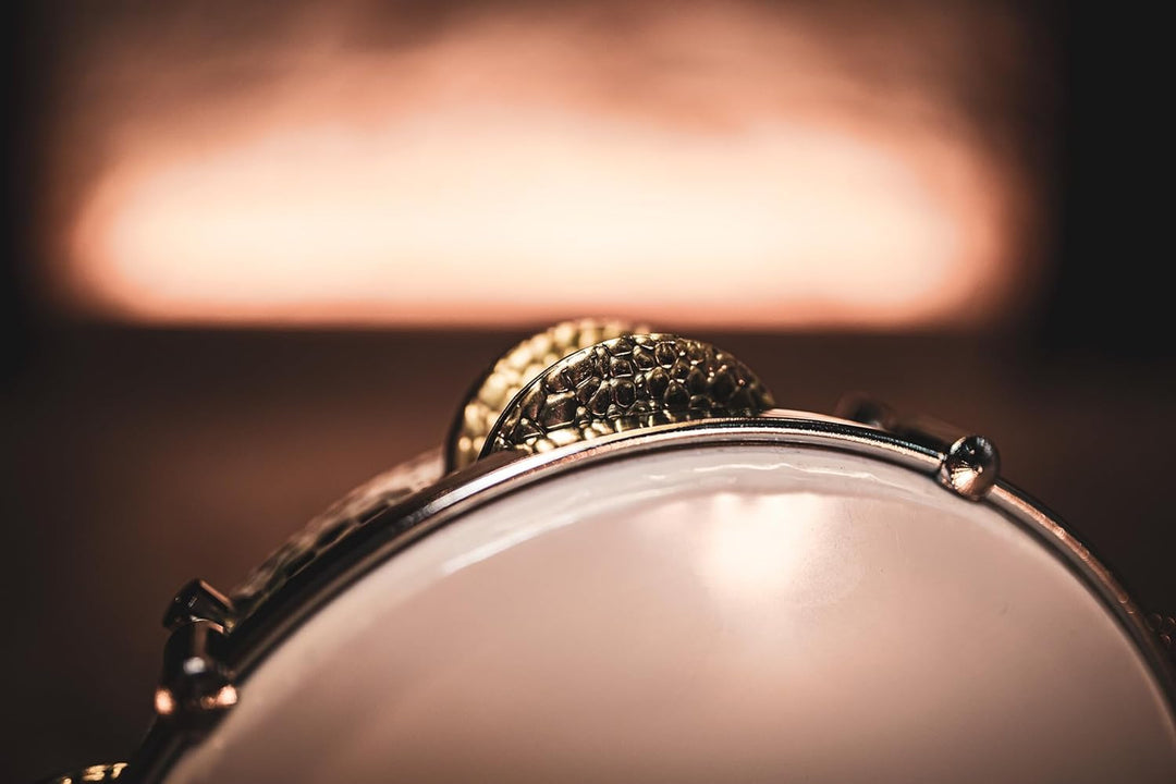 MEINL Percussion Artisan Edition Riq Drum - 8 3/4" White Pearl, Mosaic Royale (AERIQ1)