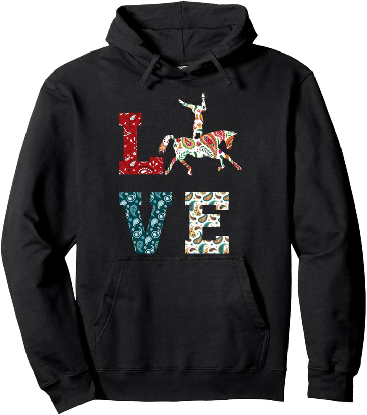 Voltigieren Pferd Pferdesport Reiter Reiten Liebe Geschenk Pullover Hoodie