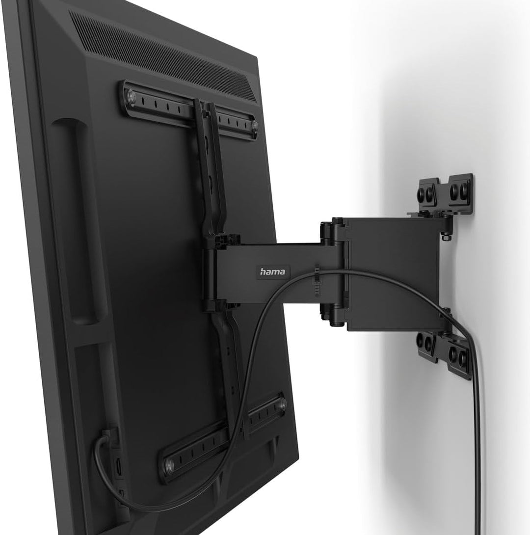 Hama TV Wandhalterung schwenkbar, neigbar, Slim (TV Wandhalterung 37-90 Zoll, VESA 200x200 bis VESA