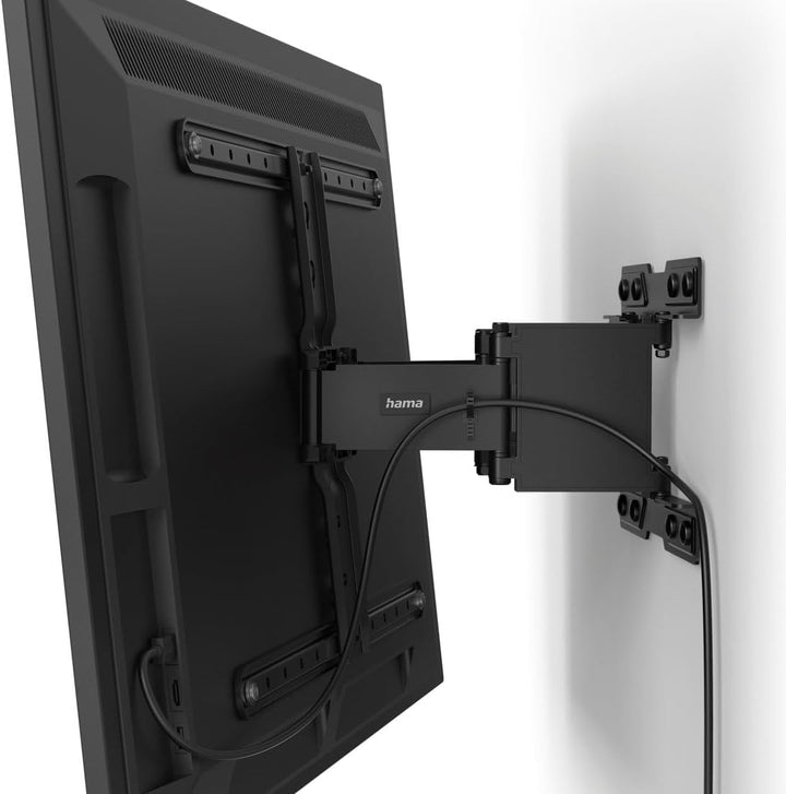 Hama TV Wandhalterung schwenkbar, neigbar, Slim (TV Wandhalterung 37-90 Zoll, VESA 200x200 bis VESA