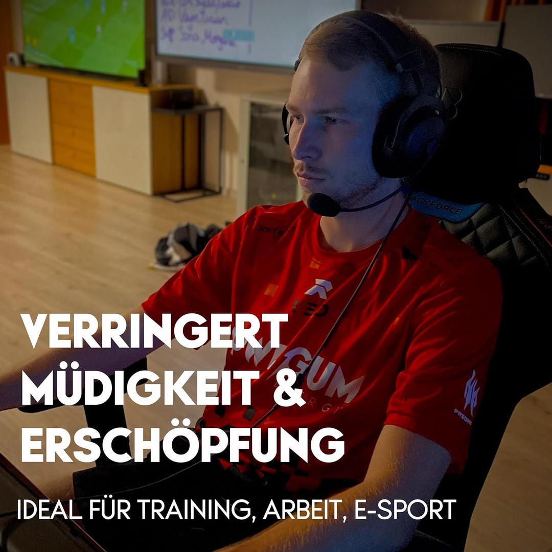 PWRGRUM Energy-Kaugummi Energy-Geschmack 4er Pack I Bis zu 4-Stunden Energie Boost I Zuckerfrei & Za