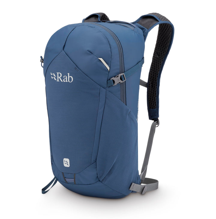 Rab Tygen Rucksack, leicht, atmungsaktiv, Tagesrucksack für Reisen, Wandern und Pendeln Tempest Blue