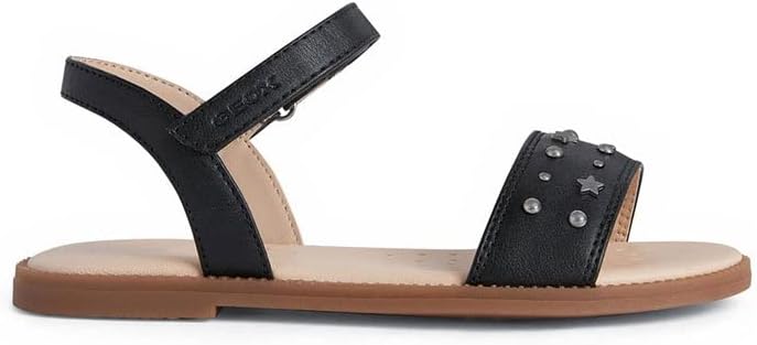 Geox Mädchen J Karly Girl Sandalen 28 EU Schwarz, 28 EU Schwarz